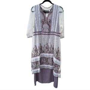 Nataya Age of Love Titanic Dress Beige/Gray Victorian Downton Abbey - Size Med